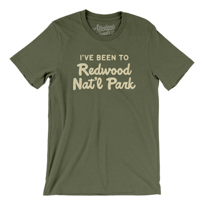 I've Been To Redwood National Park Men/Unisex T-Shirt-Military Green-Allegiant Goods Co. Vintage Sports Apparel