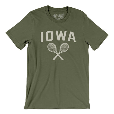 Iowa Tennis Men/Unisex T-Shirt-Military Green-Allegiant Goods Co. Vintage Sports Apparel
