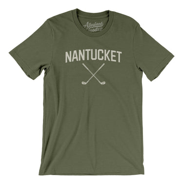 Nantucket Golf Men/Unisex T-Shirt-Military Green-Allegiant Goods Co. Vintage Sports Apparel