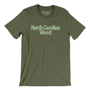 North Carolina Weed Men/Unisex T-Shirt-Military Green-Allegiant Goods Co. Vintage Sports Apparel