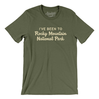 I've Been To Rocky Mountain National Park Men/Unisex T-Shirt-Military Green-Allegiant Goods Co. Vintage Sports Apparel