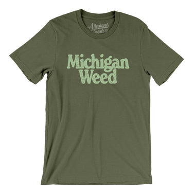 Michigan Weed Men/Unisex T-Shirt-Allegiant Goods Co. Vintage Sports Apparel