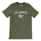 Delaware Pickleball Men/Unisex T-Shirt-Military Green-Allegiant Goods Co. Vintage Sports Apparel