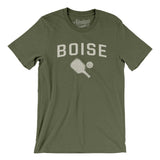 Boise Pickleball Men/Unisex T-Shirt-Military Green-Allegiant Goods Co. Vintage Sports Apparel
