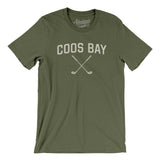 Coos Bay Golf Men/Unisex T-Shirt-Military Green-Allegiant Goods Co. Vintage Sports Apparel