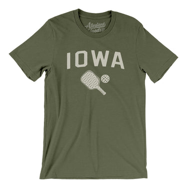 Iowa Pickleball Men/Unisex T-Shirt-Military Green-Allegiant Goods Co. Vintage Sports Apparel