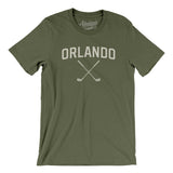 Orlando Golf Men/Unisex T-Shirt-Military Green-Allegiant Goods Co. Vintage Sports Apparel