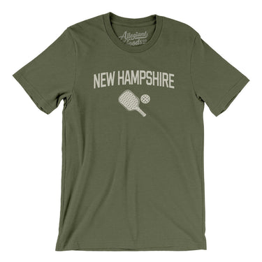 New Hampshire Pickleball Men/Unisex T-Shirt-Military Green-Allegiant Goods Co. Vintage Sports Apparel
