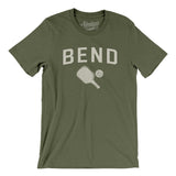 Bend Pickleball Men/Unisex T-Shirt-Military Green-Allegiant Goods Co. Vintage Sports Apparel