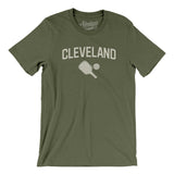 Cleveland Pickleball Men/Unisex T-Shirt-Military Green-Allegiant Goods Co. Vintage Sports Apparel