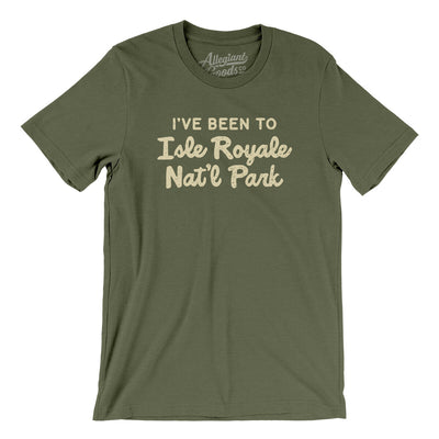 I've Been To Isle Royale National Park Men/Unisex T-Shirt-Military Green-Allegiant Goods Co. Vintage Sports Apparel