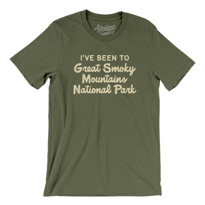 I've Been To Great Smoky Mountains National Park Men/Unisex T-Shirt-Military Green-Allegiant Goods Co. Vintage Sports Apparel