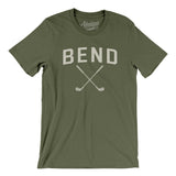 Bend Golf Men/Unisex T-Shirt-Military Green-Allegiant Goods Co. Vintage Sports Apparel