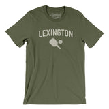 Lexington Pickleball Men/Unisex T-Shirt-Military Green-Allegiant Goods Co. Vintage Sports Apparel