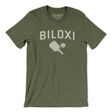 Biloxi Pickleball Men/Unisex T-Shirt-Military Green-Allegiant Goods Co. Vintage Sports Apparel