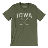 Iowa Golf Men/Unisex T-Shirt-Military Green-Allegiant Goods Co. Vintage Sports Apparel