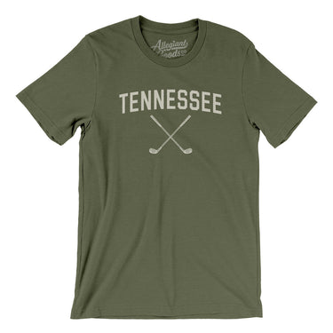 Tennessee Golf Men/Unisex T-Shirt-Military Green-Allegiant Goods Co. Vintage Sports Apparel
