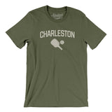 Charleston Pickleball Men/Unisex T-Shirt-Military Green-Allegiant Goods Co. Vintage Sports Apparel