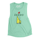 Idaho Golf Women's Flowey Scoopneck Muscle Tank-Mint-Allegiant Goods Co. Vintage Sports Apparel