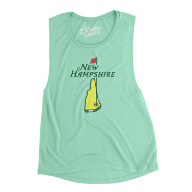New Hampshire Golf Women's Flowey Scoopneck Muscle Tank-Allegiant Goods Co. Vintage Sports Apparel