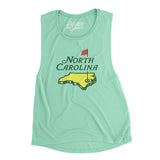North Carolina Golf Women's Flowey Scoopneck Muscle Tank-Allegiant Goods Co. Vintage Sports Apparel