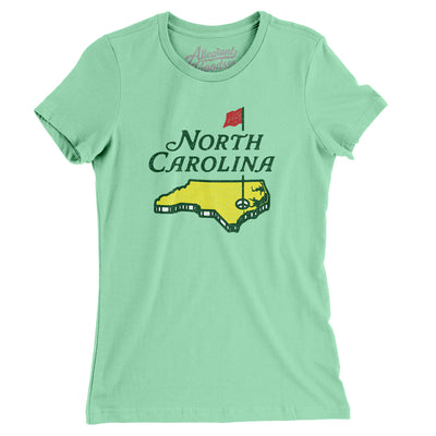 North Carolina Golf Women's T-Shirt-Mint-Allegiant Goods Co. Vintage Sports Apparel