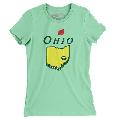Ohio Golf Women's T-Shirt-Mint-Allegiant Goods Co. Vintage Sports Apparel