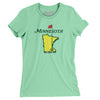 Minnesota Golf Women's T-Shirt-Mint-Allegiant Goods Co. Vintage Sports Apparel
