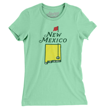 New Mexico Golf Women's T-Shirt-Mint-Allegiant Goods Co. Vintage Sports Apparel