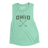 Ohio Golf Women's Flowey Scoopneck Muscle Tank-Mint-Allegiant Goods Co. Vintage Sports Apparel