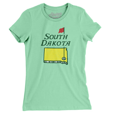 South Dakota Golf Women's T-Shirt-Mint-Allegiant Goods Co. Vintage Sports Apparel