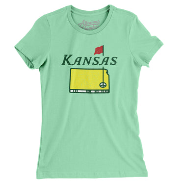 Kansas Golf Women's T-Shirt-Allegiant Goods Co. Vintage Sports Apparel
