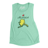 Alaska Golf Women's Flowey Scoopneck Muscle Tank-Allegiant Goods Co. Vintage Sports Apparel