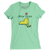 New York Golf Women's T-Shirt-Mint-Allegiant Goods Co. Vintage Sports Apparel