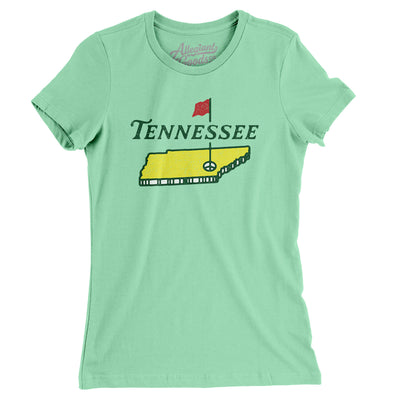Tennessee Golf Women's T-Shirt-Mint-Allegiant Goods Co. Vintage Sports Apparel