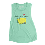 Washington Golf Women's Flowey Scoopneck Muscle Tank-Allegiant Goods Co. Vintage Sports Apparel