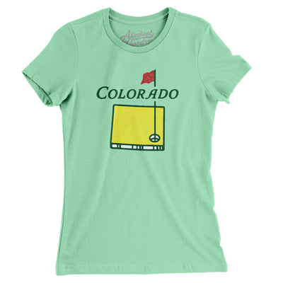 Colorado Golf Women's T-Shirt-Mint-Allegiant Goods Co. Vintage Sports Apparel