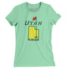 Utah Golf Women's T-Shirt-Mint-Allegiant Goods Co. Vintage Sports Apparel