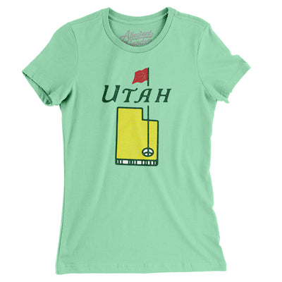Utah Golf Women's T-Shirt-Mint-Allegiant Goods Co. Vintage Sports Apparel