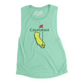 California Golf Women's Flowey Scoopneck Muscle Tank-Allegiant Goods Co. Vintage Sports Apparel