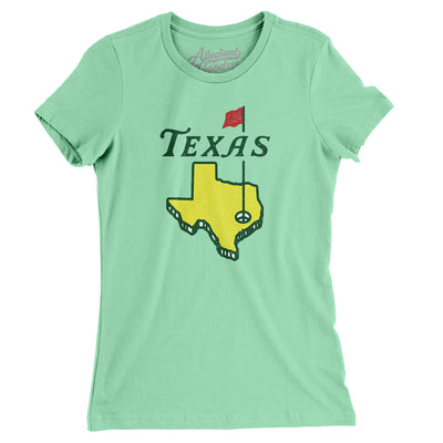 Texas Golf Women's T-Shirt-Mint-Allegiant Goods Co. Vintage Sports Apparel