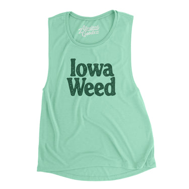 Iowa Weed Women's Flowey Scoopneck Muscle Tank-Allegiant Goods Co. Vintage Sports Apparel