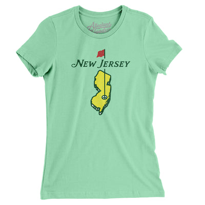 New Jersey Golf Women's T-Shirt-Mint-Allegiant Goods Co. Vintage Sports Apparel
