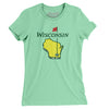 Wisconsin Golf Women's T-Shirt-Mint-Allegiant Goods Co. Vintage Sports Apparel