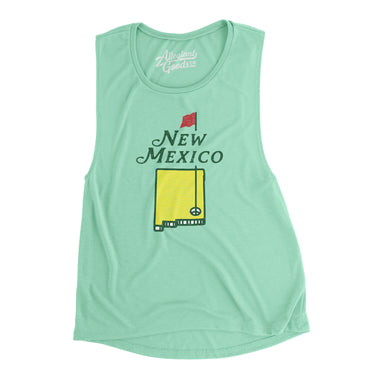 New Mexico Golf Women's Flowey Scoopneck Muscle Tank-Allegiant Goods Co. Vintage Sports Apparel