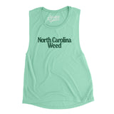 North Carolina Weed Women's Flowey Scoopneck Muscle Tank-Allegiant Goods Co. Vintage Sports Apparel