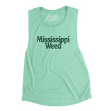 Mississippi Weed Women's Flowey Scoopneck Muscle Tank-Allegiant Goods Co. Vintage Sports Apparel