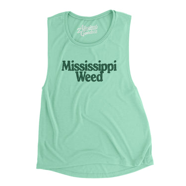 Mississippi Weed Women's Flowey Scoopneck Muscle Tank-Allegiant Goods Co. Vintage Sports Apparel