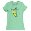 California Golf Women's T-Shirt-Mint-Allegiant Goods Co. Vintage Sports Apparel
