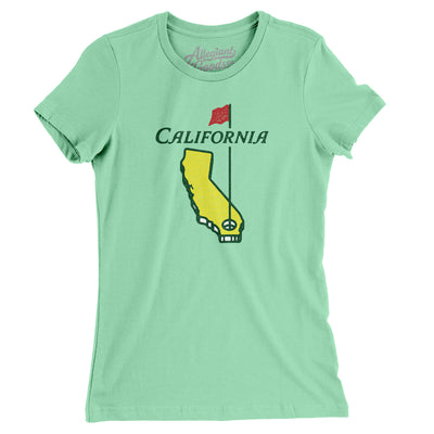 California Golf Women's T-Shirt-Mint-Allegiant Goods Co. Vintage Sports Apparel